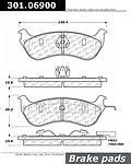 Centric parts 301.06900 rear premium ceramic pads