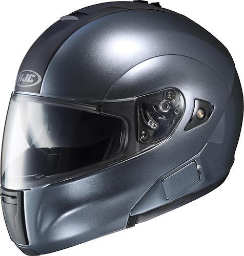 Hjc is-max bt w/ sunshield modular helmet,metallic/anthracite/dark gray,med/md