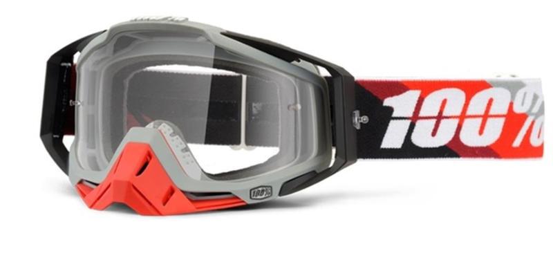 New 100% racecraft adult goggles, slant navy, with mirror silver lens