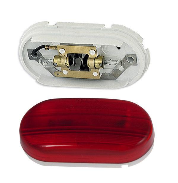 Grote 45262 - two-bulb oval pigtail-type clearance / marker lamp