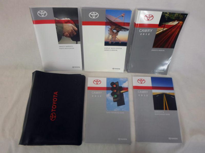 2012 toyota camry owners manual set with navigation free fast shipping usa