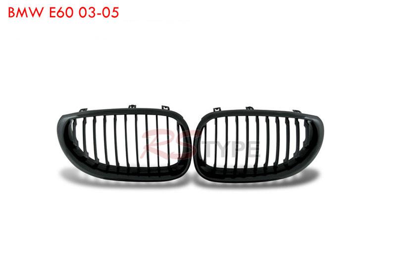  2003 2004 2005 bmw e60 replacement front grille insert  black