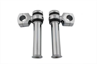 5-3/4" dog bone riser set chrome for harley davidsons 