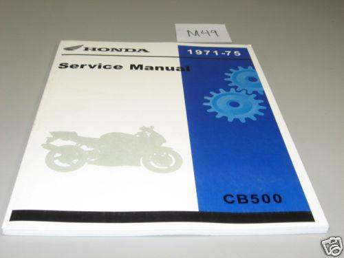 Find New Service Manual 71-75 CB500 Four OEM Honda Shop Repair ...