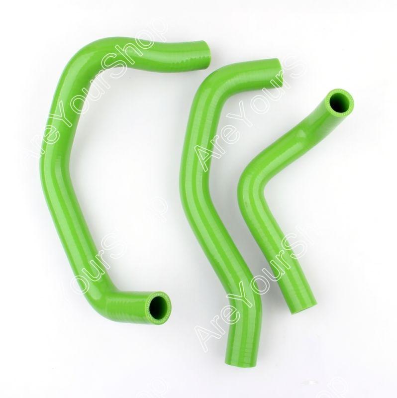 Green kit silicone hose radiator heater kawasaki zx6r ninjia 2003-2004