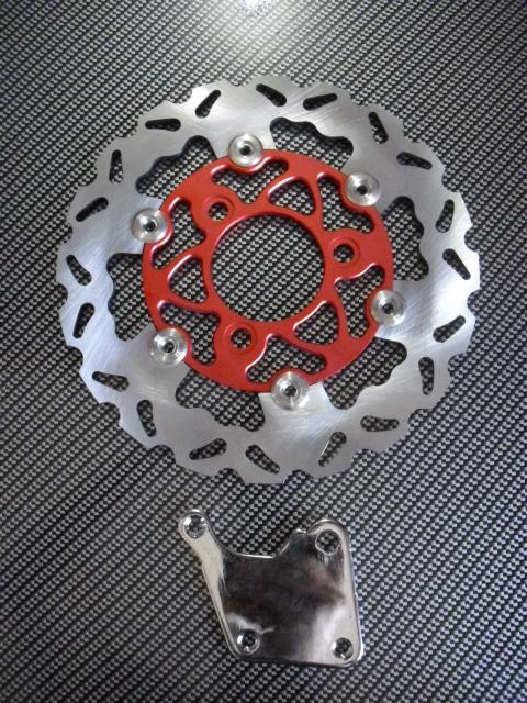 Scooter 125cc 150cc gy6 high performance rear brake red disc rotor kit