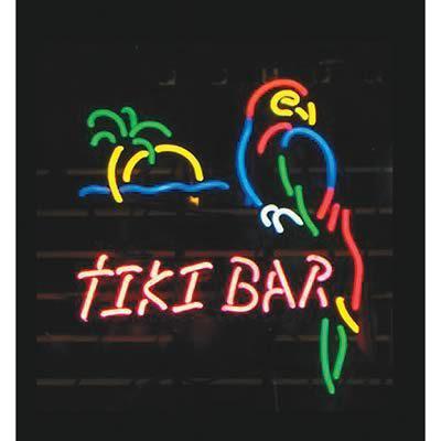 On the edge marketing neon sign tiki bar 23" x 26" x 6.5" ea