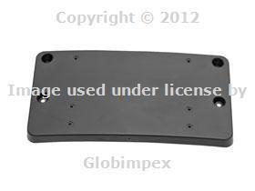 Mercedes w204 (08-09 amg) front license plate base genuine oem new + warranty 