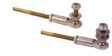 Afco racing 10175-24 throttle linkage rods steel gold iridited 1/4" -28 thread