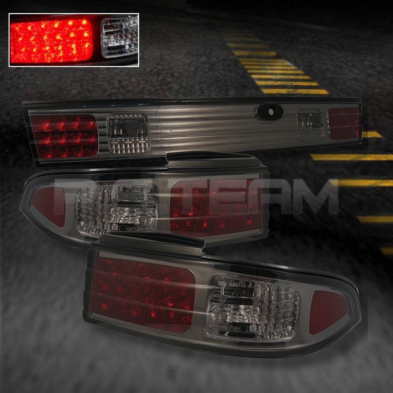 95-98 240sx 180sx s14 led smoke tail lights +trunk pcs lamps left+right