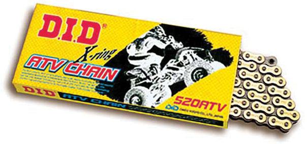 Did chain 520 atv racing sealed x-ring chain 110 links gold universal