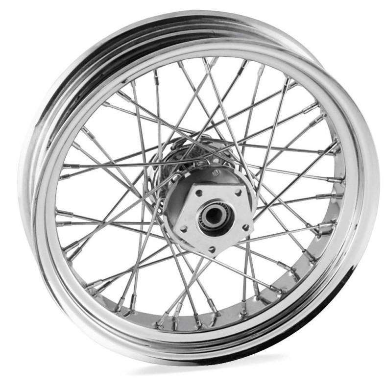 Bikers choice 21 x 2.15in. single disc front wire wheel - 40 spoke  m-212fx101