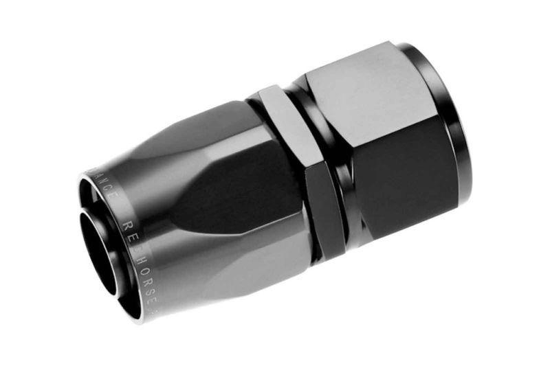 New red horse fitting -08 straight female aluminum hose end black 1000-08-2