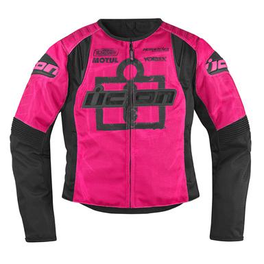 Icon jacket womens overlord t1 pink xs 2822-0434