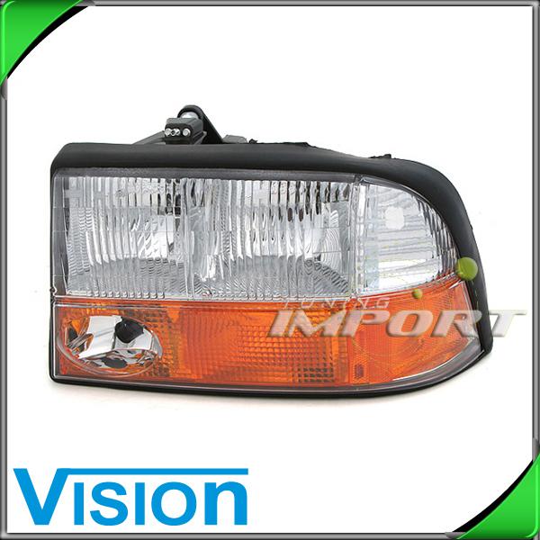 Driver side left l/h headlight lamp assembly replacement new 1998-2001 gmc jimmy