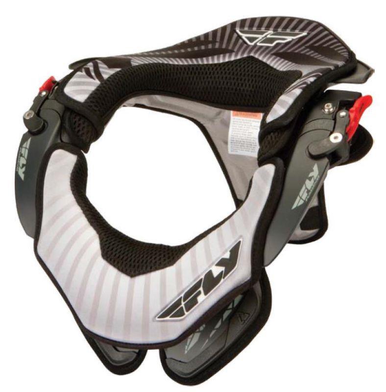 Fly racing pad kit for valor neck brace - black/white