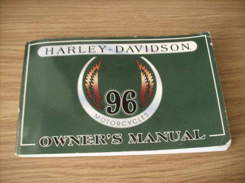 1996 harley davidson motorcycles owner's manual