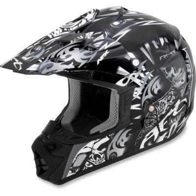 New afx fx-17 atv/motocross/offroad helmet, pearl white shade, large/lg