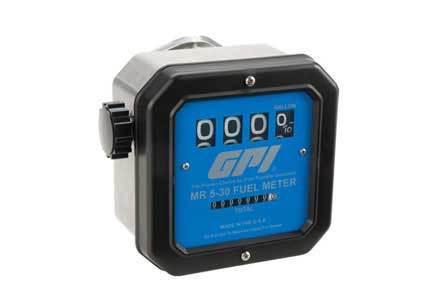 Gpi mr 5-30-g8n aviation fuel meter with 1in npt thread (gallons)-5 to 30 gpm