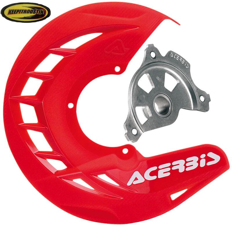 Disc brake plastic cover guard red for honda cr 125 250 2004-2007 cr125 cr250