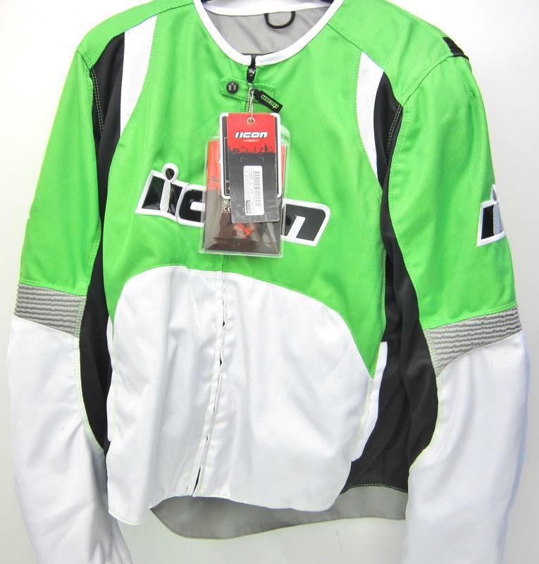 Icon overlord nylon jacket green 3xl customer return