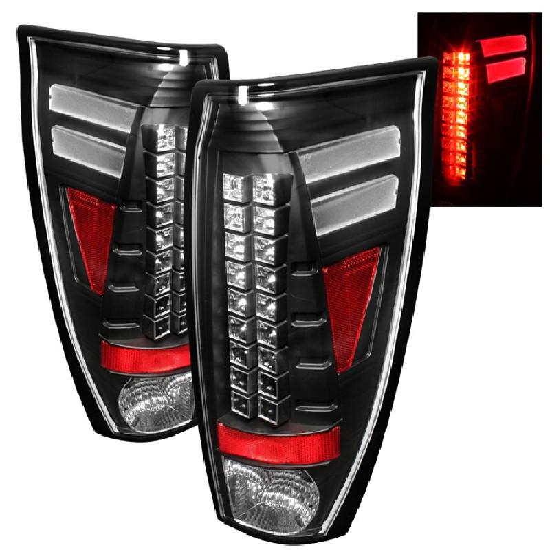 Tln autoparts chevy avalanche 2002 03 04 05 06 led tail lights - black