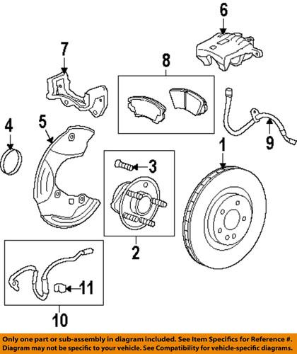 Chevrolet gm oem 92230269 brake pad or shoe, front/disc brake pad