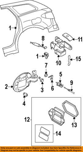 Mazda oem b09556890f quarter panel-opener assembly