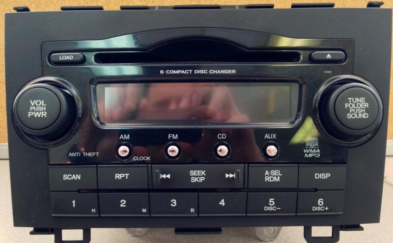 2007-2011 honda crv oem radio am/fm/6 disc/aux ready (39100-swa-a004)