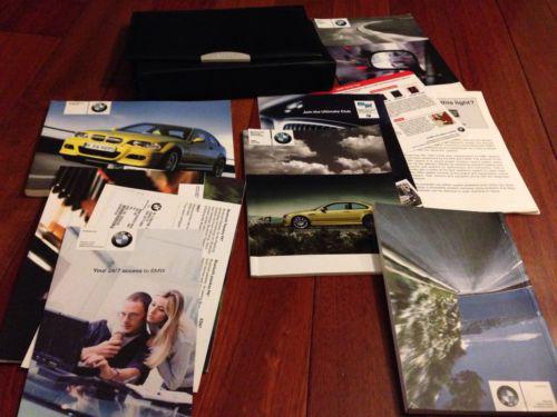 Factory 2004 bmw m3 owner's manual book set with case - free shipping!