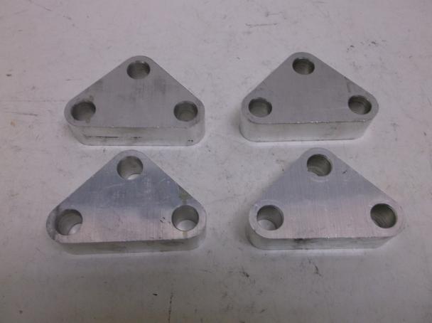 4 big dog #2045-1 triangular forward control spacers adaptable to custom chopper