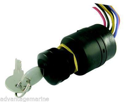 Marpac marine push to choke ignition switch mercury boat key switch 7-1155 new