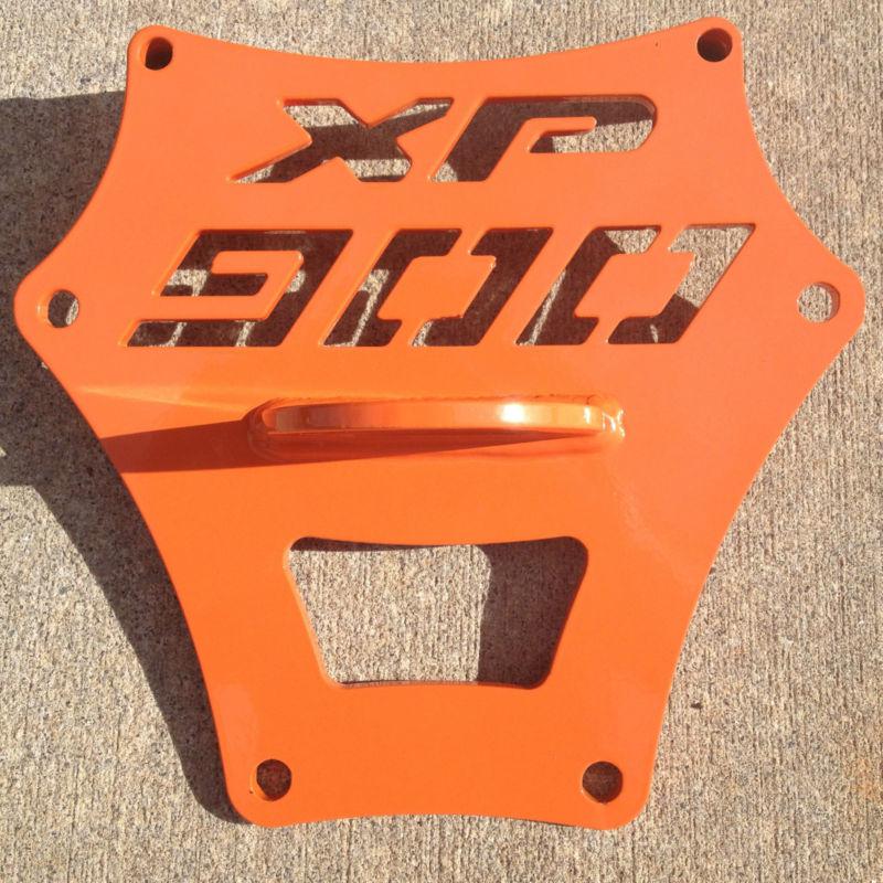 Polaris rzr xp 900 rear tow plate, radius rod plate, orange