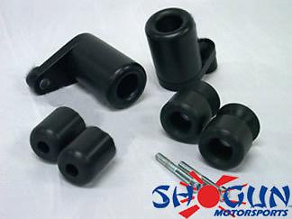 Shogun no cut frame sliders suzuki gsxr 1000 03/04 kit