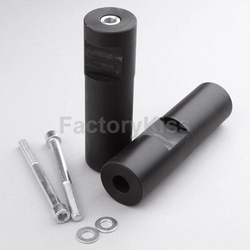 Gau motorcycle frame slider for kawasaki zx 14r 06-08 black