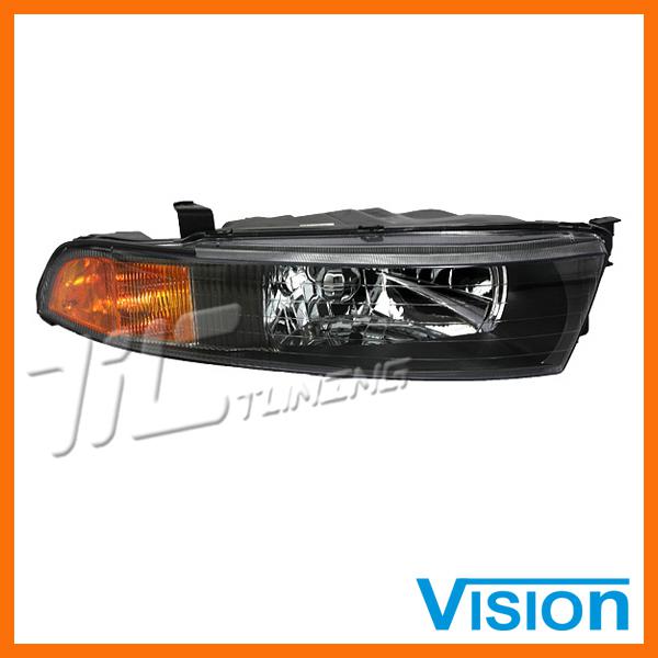 02-03 mitsubishi galant de es gtz ls passenger right r/h headlight lamp assembly