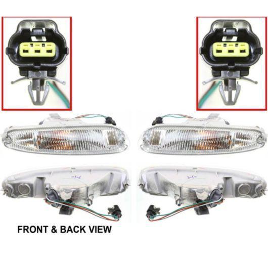 New set of 2 parking light corner side marker park lamp left & right lh rh pair