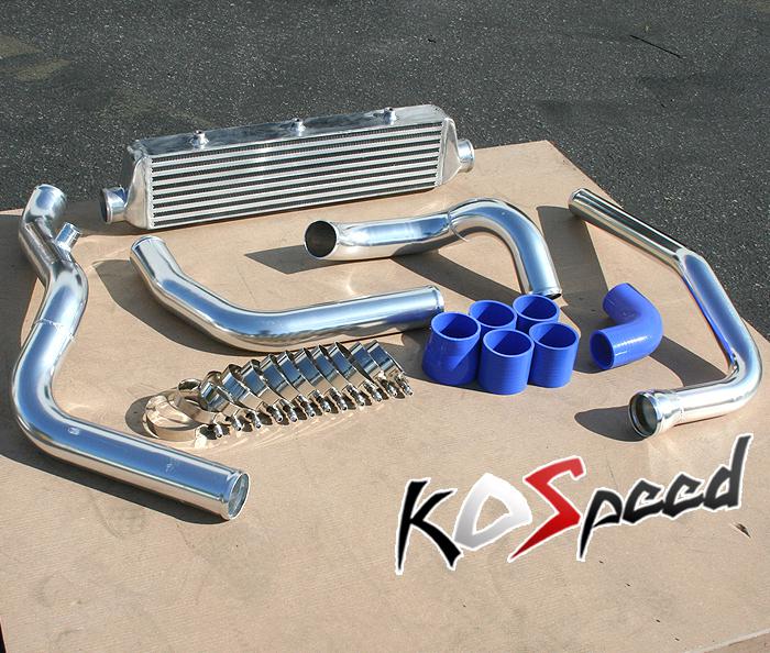 Honda prelude 92-01 h22 h23 bolt on turbo intercooler+piping kit bar&plate fmic