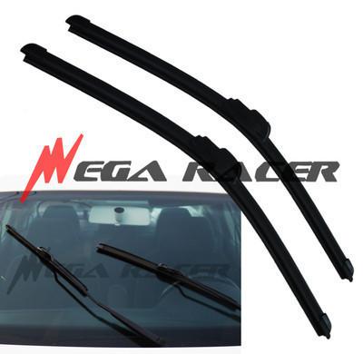 Wiper combo jdm 21"+21" u/j hook oem bracketless #b44 windshield universal blade