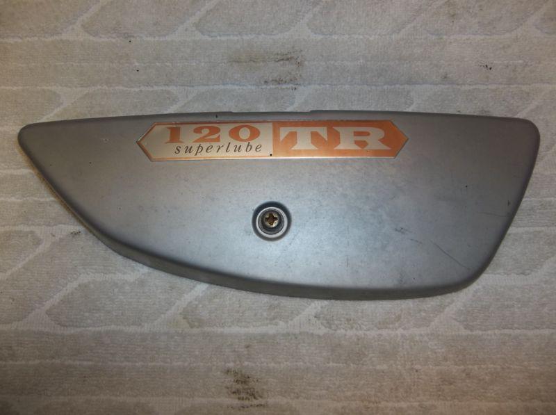 1967-68 kawasaki tr120 tr 120 superlube roadrunner right  sidecover