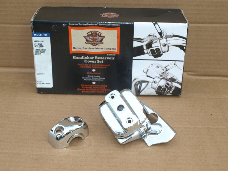 Oem harley handlebar reservoir cover kit 46099-98