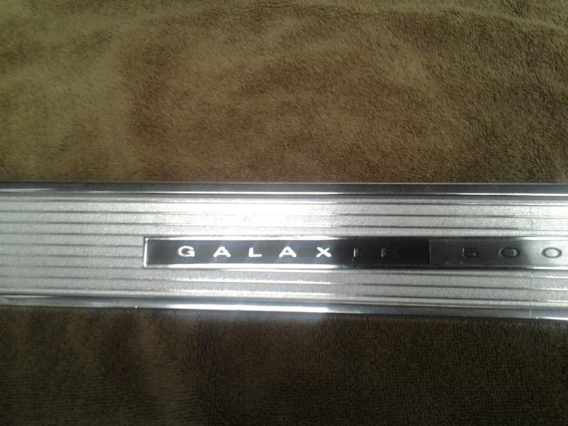 1966 ford galaxie 500 glove box door trim / script. show condition - no reserve!