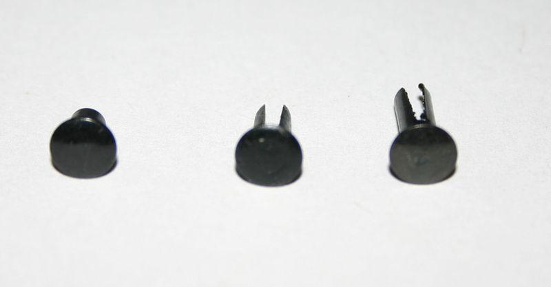 Harley footboard mat rivet set for 1943-1947 steel pads