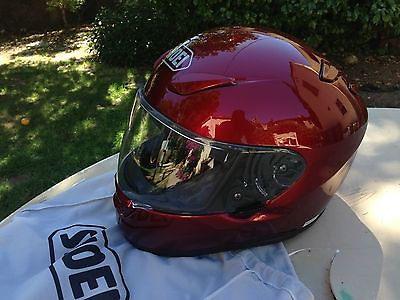 Shoei rf-1100 motorcycle helmet wine red extra large