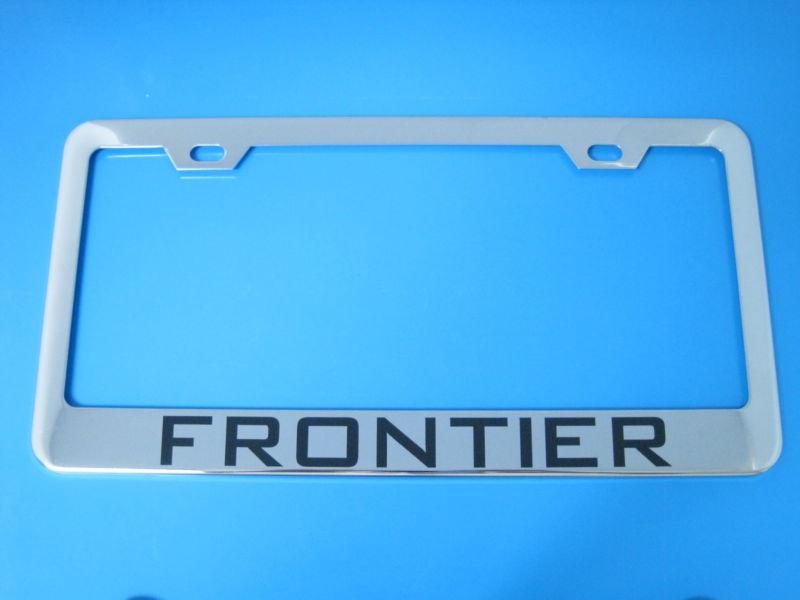 Nissan frontier superior chrome license frame + screw caps