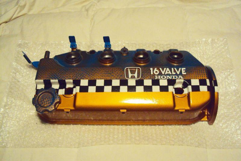 Custom honda valve cover civicjdm d15 d16 ef eg ek cx dx lx si with artwork sale