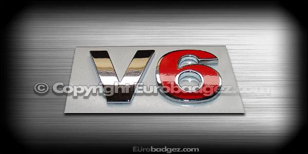 1 - new volkswagen v6 jetta gli golf gti 1.8t 2.0t rear chrome badge emblem (v6)