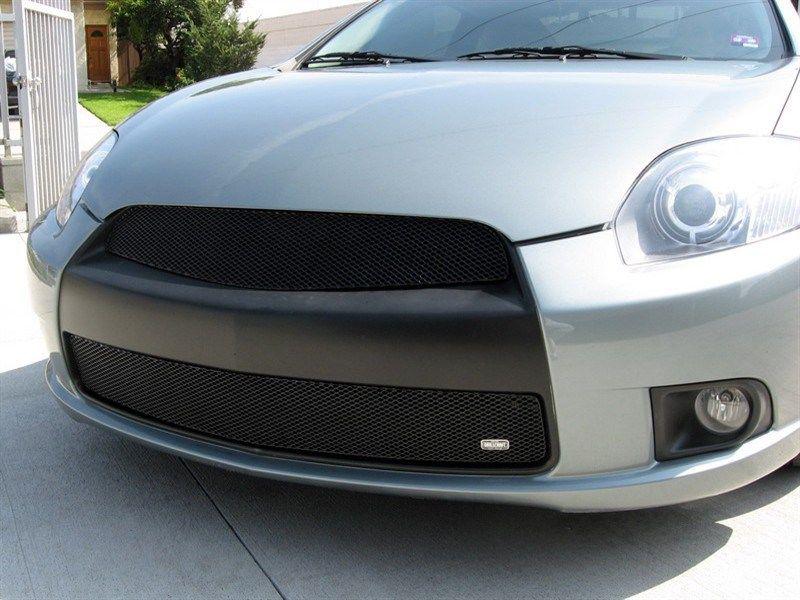 2009-2012 mitsubishi eclipse grillcraft black grille 2 pcs grill set m3315-16b