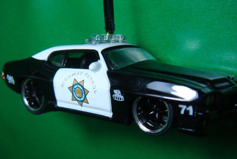 1971 '71 pontiac gto police christmas tree ornament