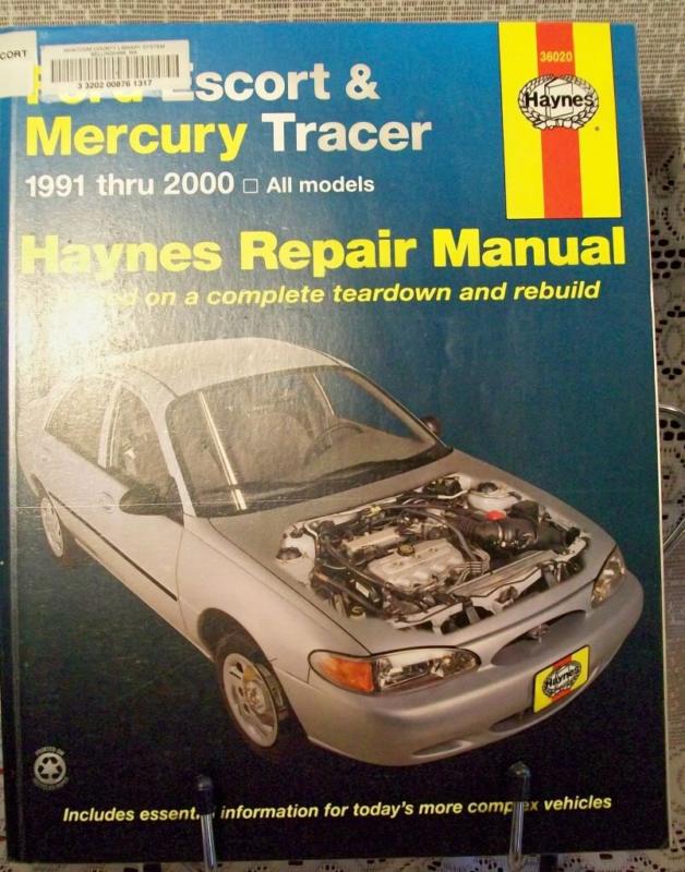 Haynes repair manual for ford escort & mercury tracer 1991-2000 all models